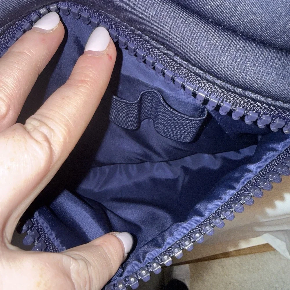 DAGNE DOVER Dakota Neoprene Backpack Diaper Bag Navy Blue 2 Pouches Dust Bag EUC